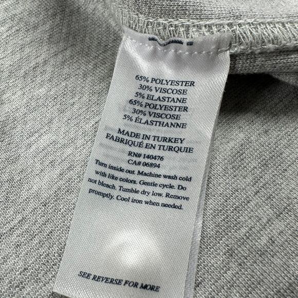 Faherty Top Womens Small Gray Legend Classic Sweater Shirt Button Up Collared - Picture 6 of 9